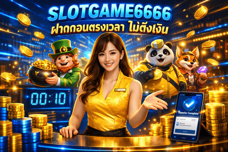 SLOTGAME6666 ฝากถอนตรงเวลา ไม่ดึงเงิน